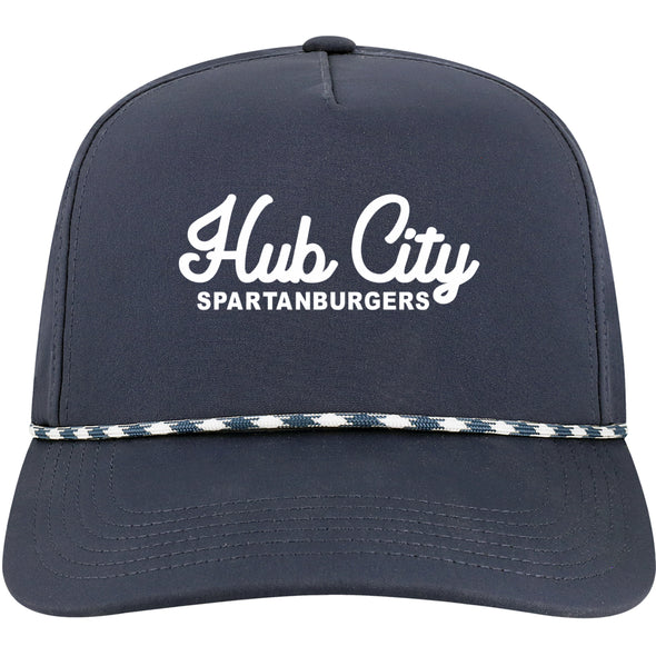 L2 Navy Caddy W Rope Script Hat