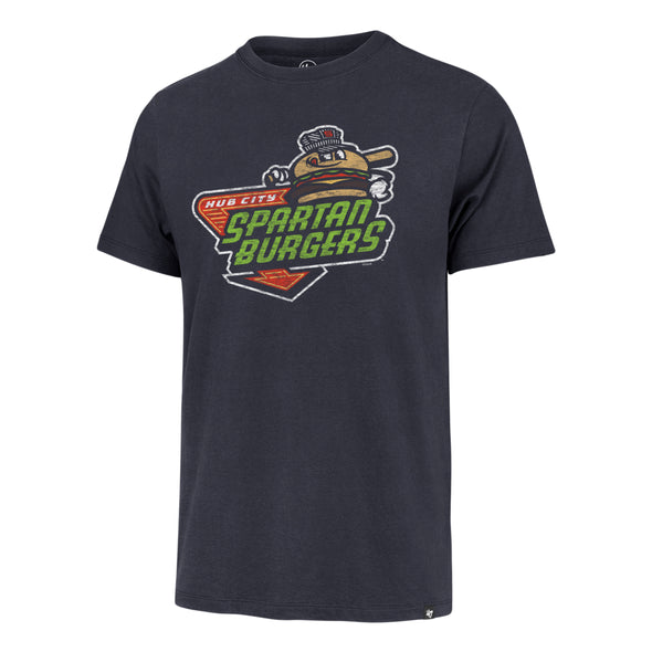 47 Adult Navy Distressed Primary Logo Tee