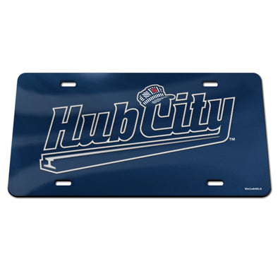 Hub City Acrylic Front License Plate