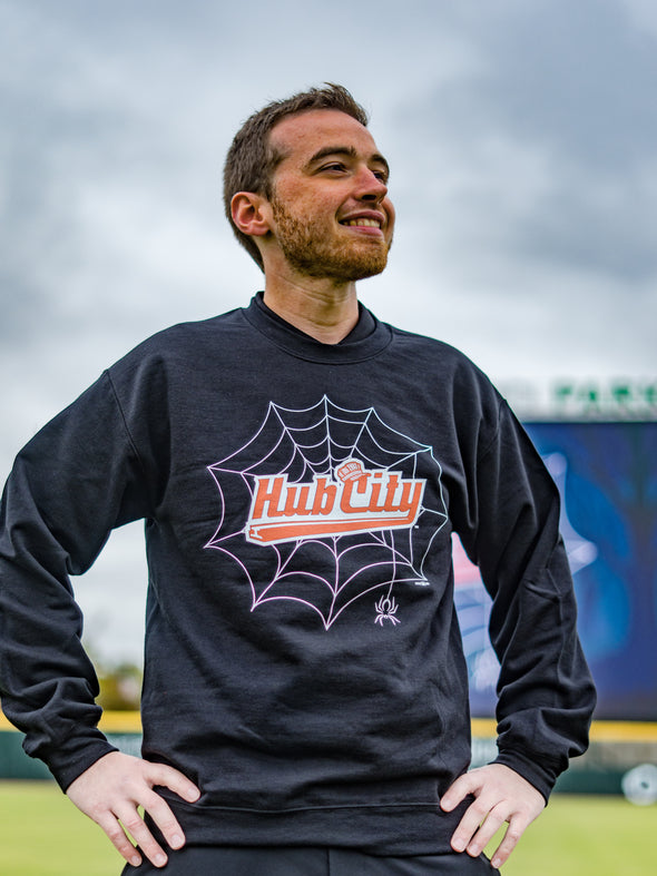 Adult Black Hub City Cob Web Sweatshirt