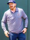 Men's Navy Stripe Butter Quarter Zip