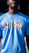 Adult Light Blue Spongebob Crew Tee