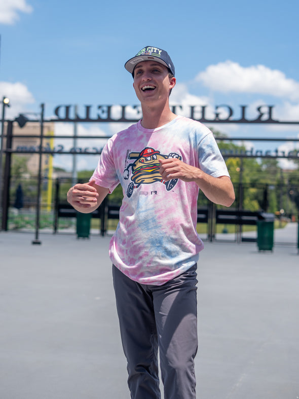 Adult Baseballism Tie Dye Chuck Tee