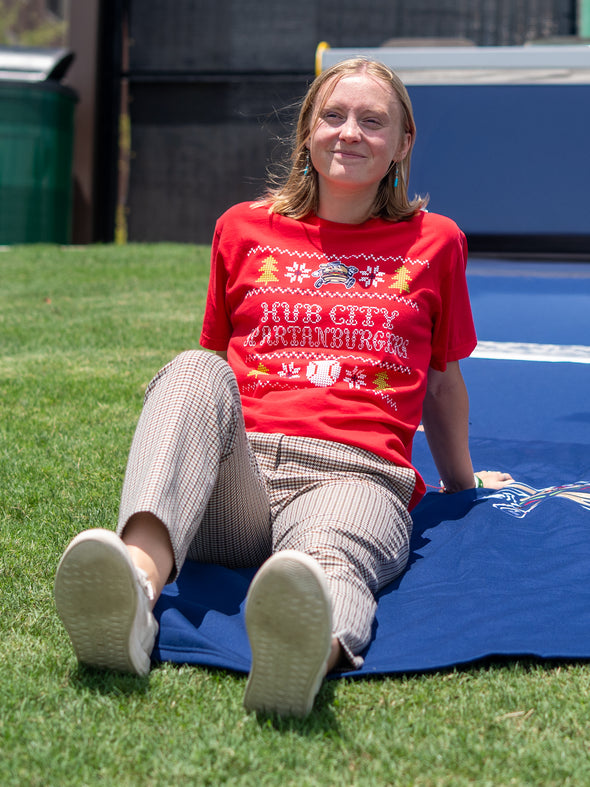 Adult Red Christmas Sweater Tee
