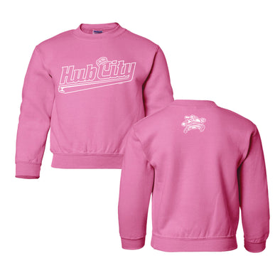 Youth Pink Hub City Sweatshirt