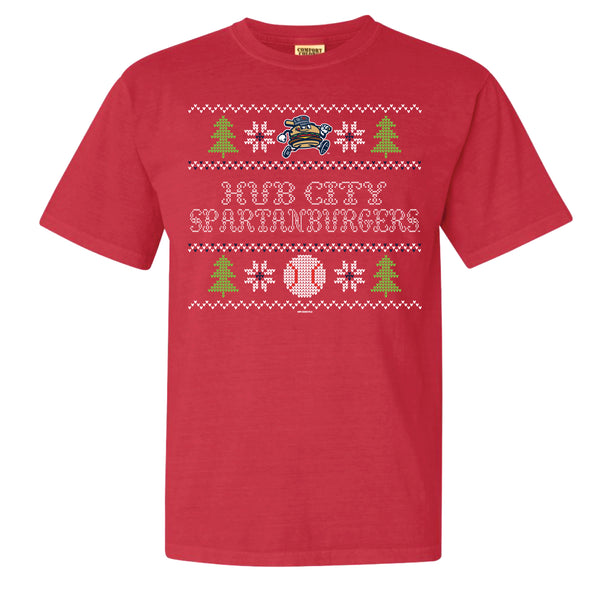 Youth Red Christmas Sweater Tee