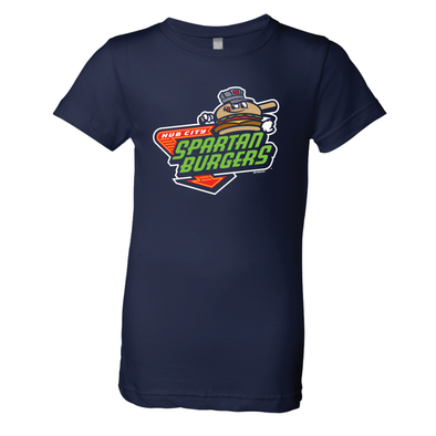 Y8 Girls Princess Spartanburgers Primary Logo T-Shirt