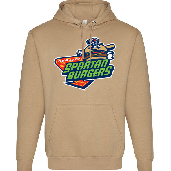 Adult Tan Primary Logo Hoodie