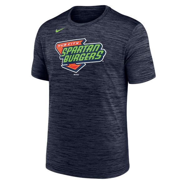 Adult Navy Heathered Nike Dry Fit Tee
