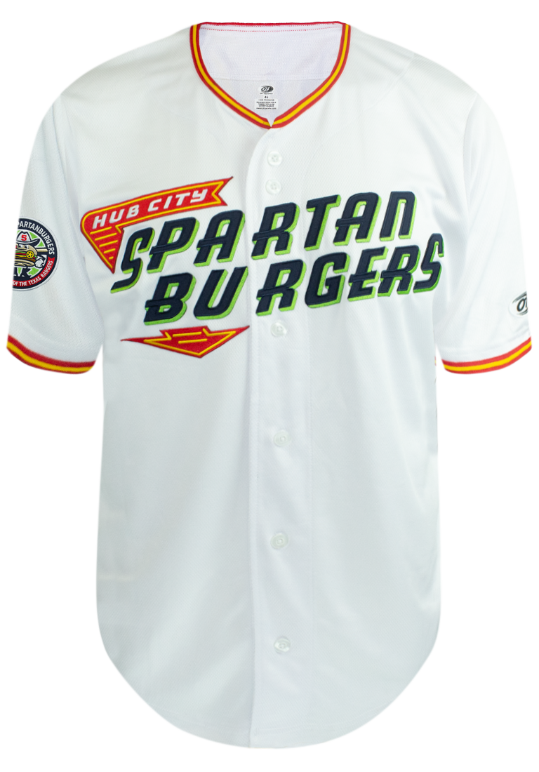 Y8 Youth Spartanburgers FB Replica Home Jersey – Hub City