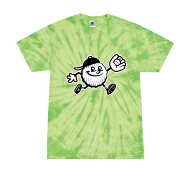 Adult Green Tie Dye Chip Tee
